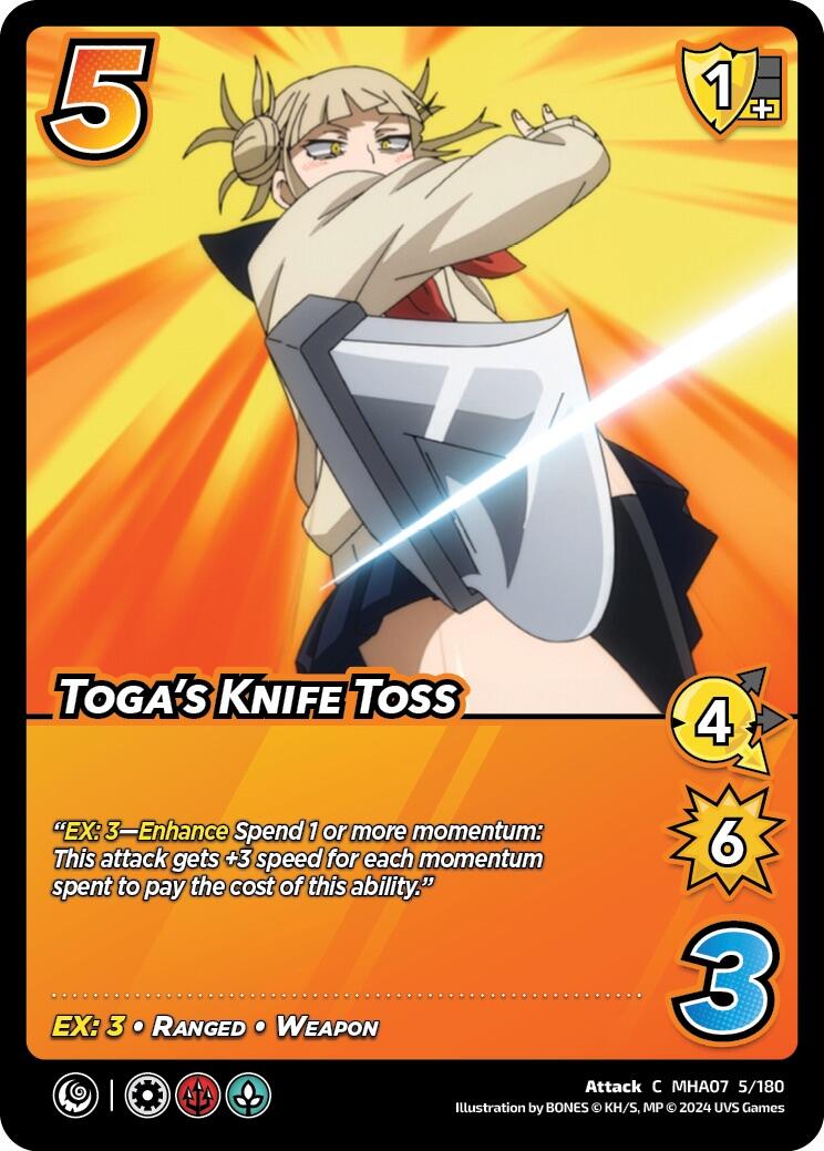 Toga's Knife Toss [Girl Power] | Boutique FDB TCG