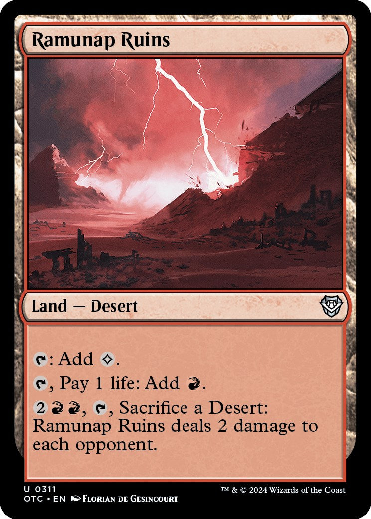 Ramunap Ruins [Outlaws of Thunder Junction Commander] | Boutique FDB TCG