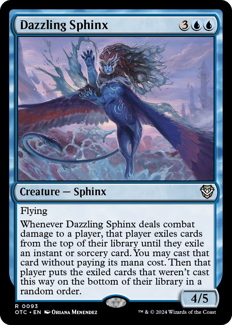 Dazzling Sphinx [Outlaws of Thunder Junction Commander] | Boutique FDB TCG