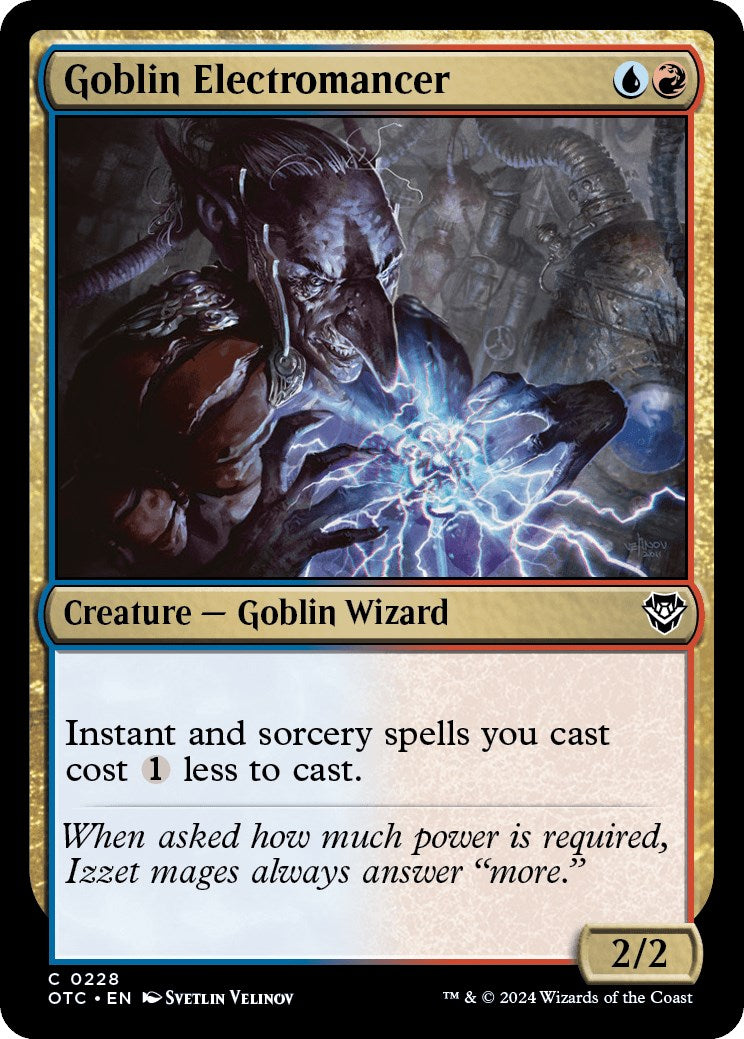 Goblin Electromancer [Outlaws of Thunder Junction Commander] | Boutique FDB TCG