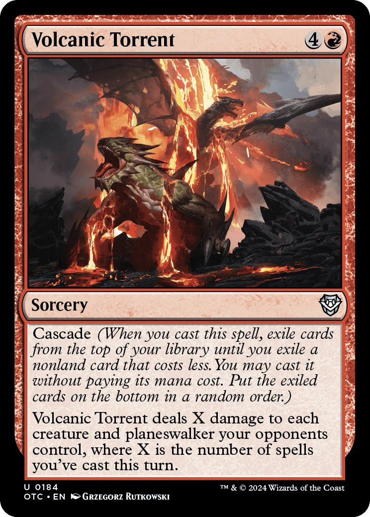 Volcanic Torrent [Outlaws of Thunder Junction Commander] | Boutique FDB TCG