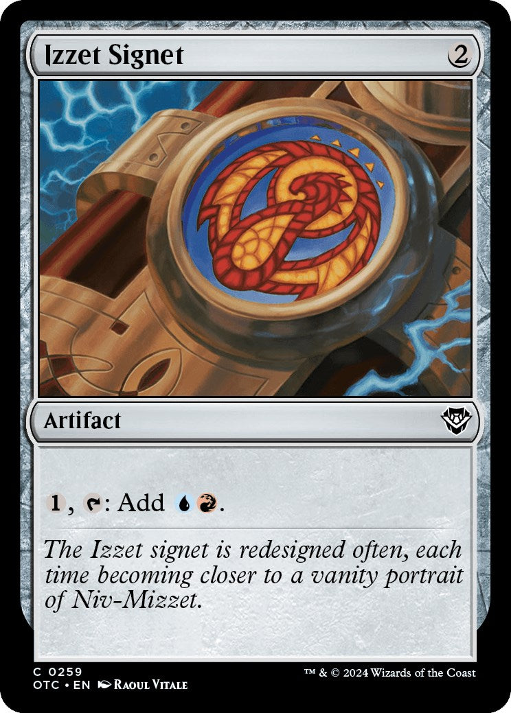 Izzet Signet [Outlaws of Thunder Junction Commander] | Boutique FDB TCG