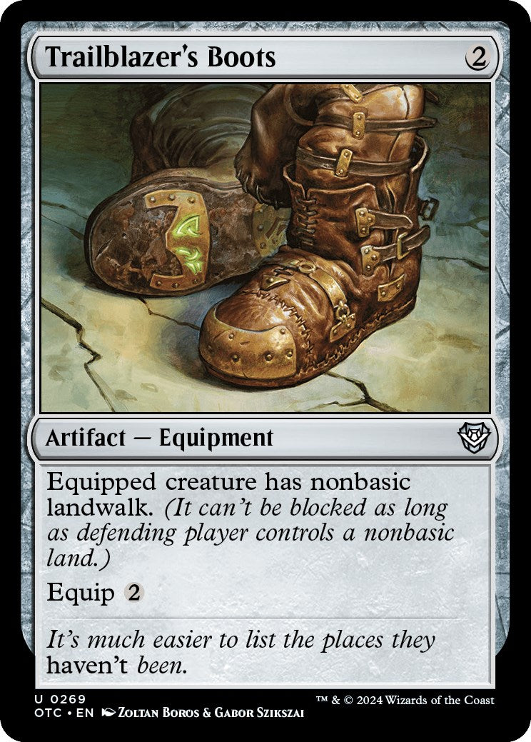 Trailblazer's Boots [Outlaws of Thunder Junction Commander] | Boutique FDB TCG