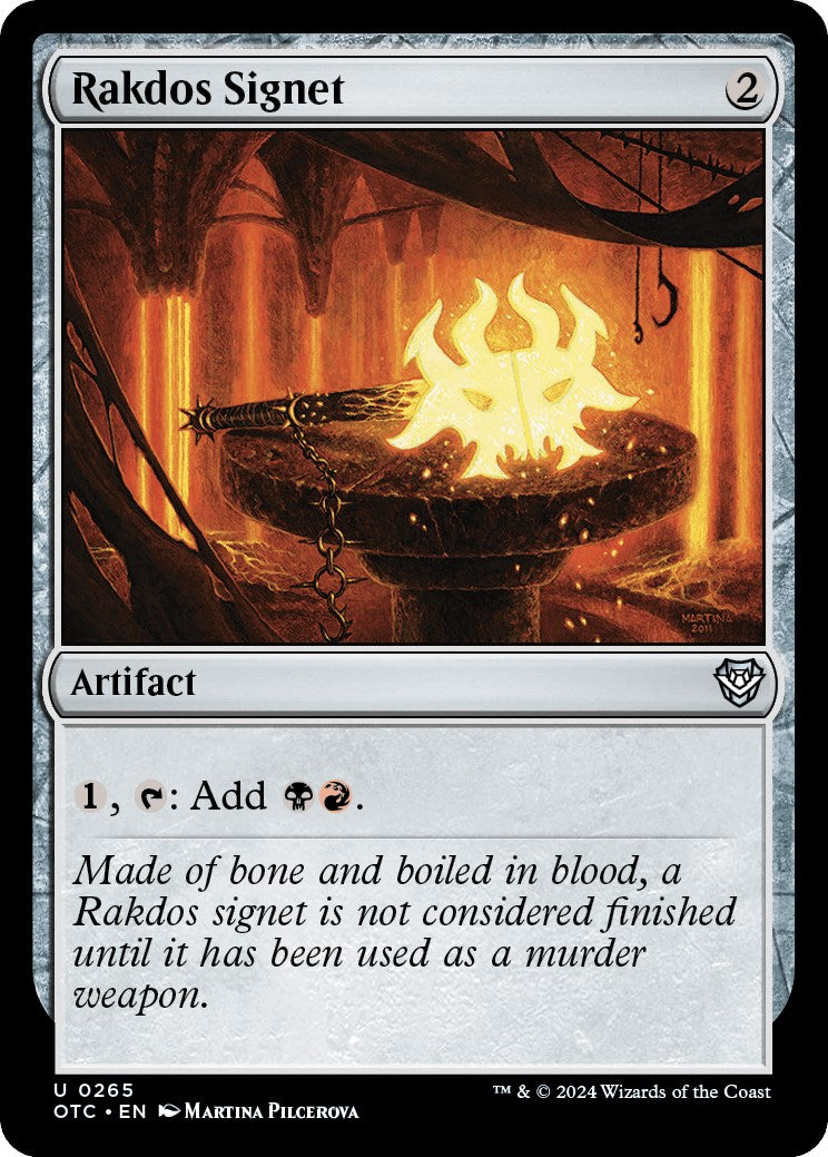 Rakdos Signet [Outlaws of Thunder Junction Commander] | Boutique FDB TCG