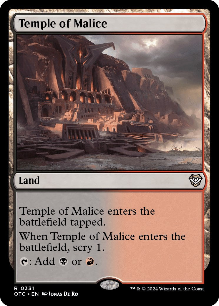 Temple of Malice [Outlaws of Thunder Junction Commander] | Boutique FDB TCG