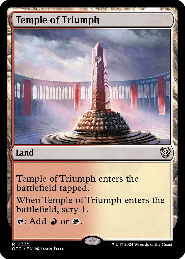 Temple of Triumph [Outlaws of Thunder Junction Commander] | Boutique FDB TCG