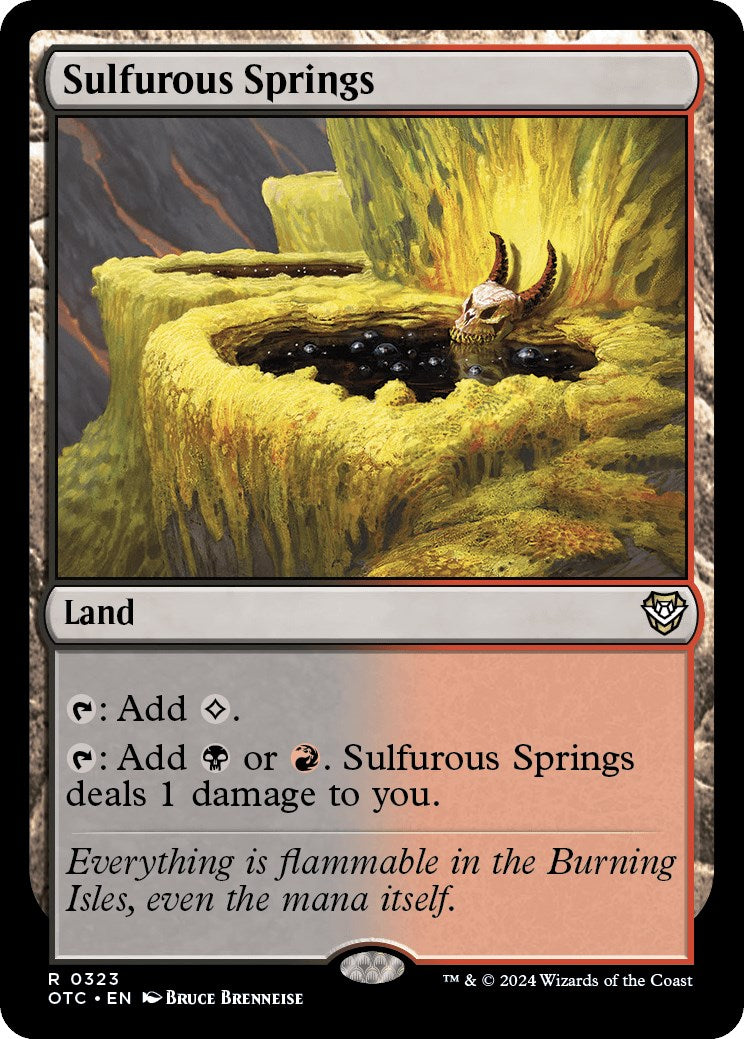 Sulfurous Springs [Outlaws of Thunder Junction Commander] | Boutique FDB TCG