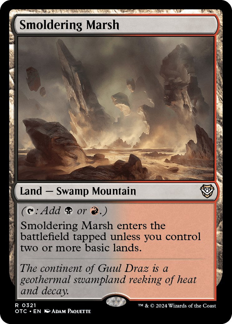 Smoldering Marsh [Outlaws of Thunder Junction Commander] | Boutique FDB TCG