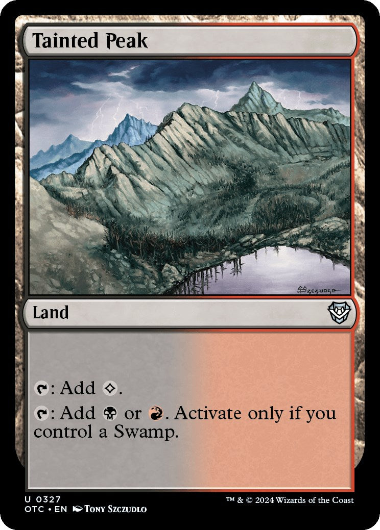 Tainted Peak [Outlaws of Thunder Junction Commander] | Boutique FDB TCG