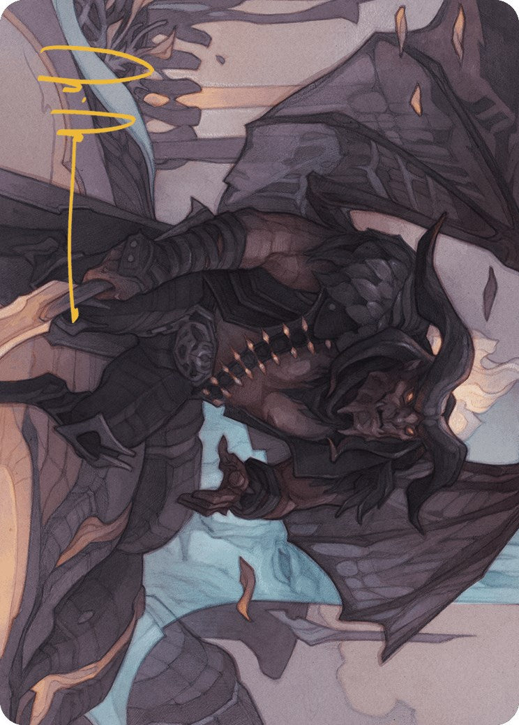 Rakdos Joins Up Art Card (Gold-Stamped Signature) [Outlaws of Thunder Junction Art Series] | Boutique FDB TCG