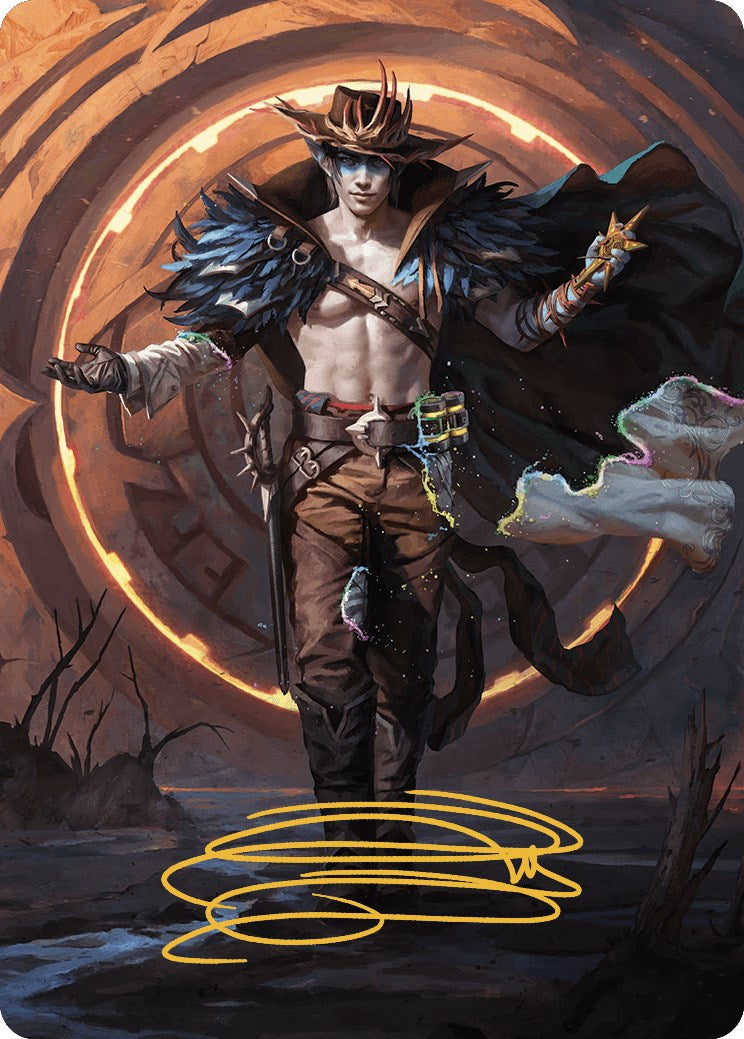 Oko, the Ringleader Art Card (29/54) (Gold-Stamped Signature) [Outlaws of Thunder Junction Art Series] | Boutique FDB TCG