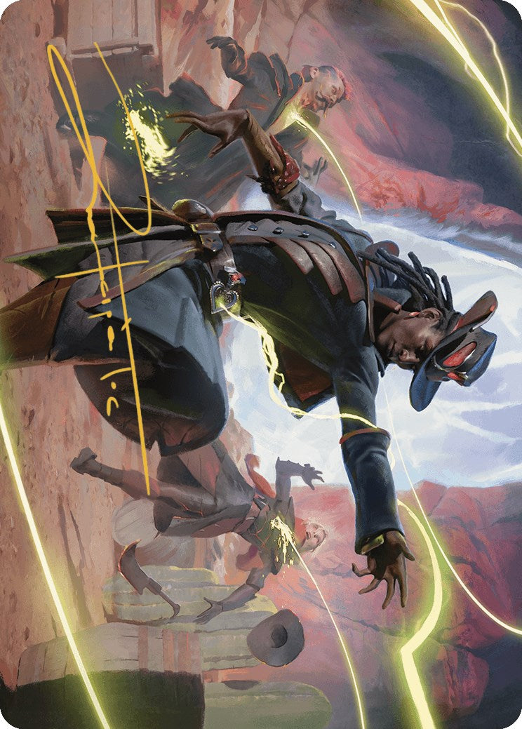 Lilah, Undefeated Slickshot Art Card (Gold-Stamped Signature) [Outlaws of Thunder Junction Art Series] | Boutique FDB TCG