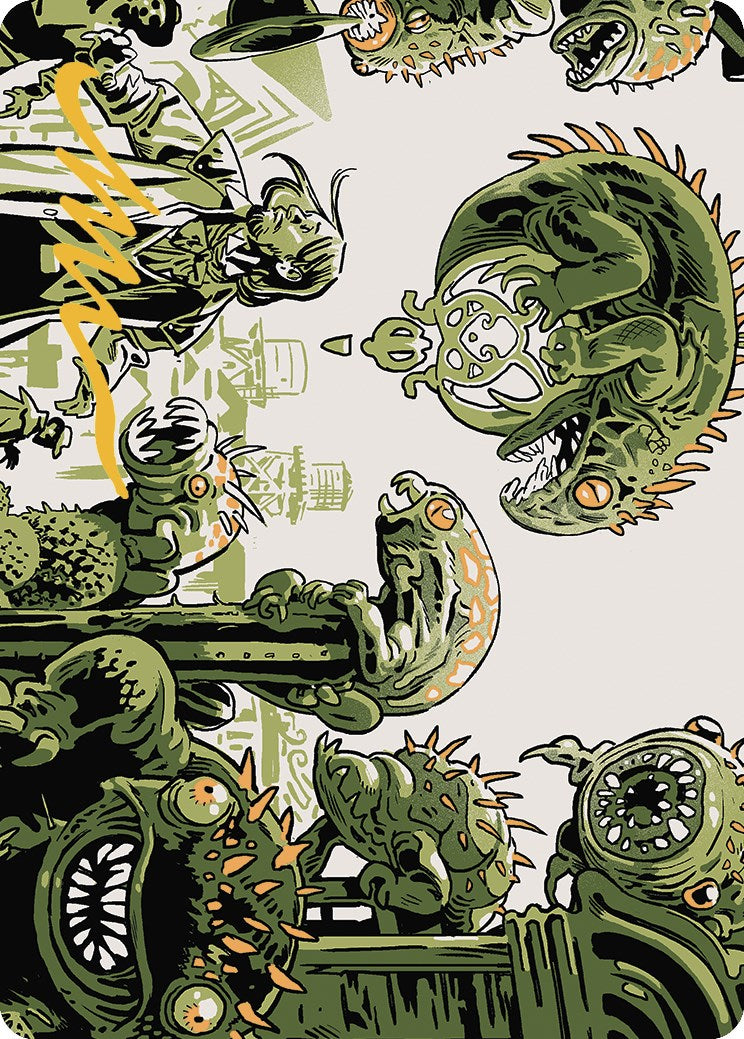 Pest Infestation Art Card (Gold-Stamped Signature) [Outlaws of Thunder Junction Art Series] | Boutique FDB TCG