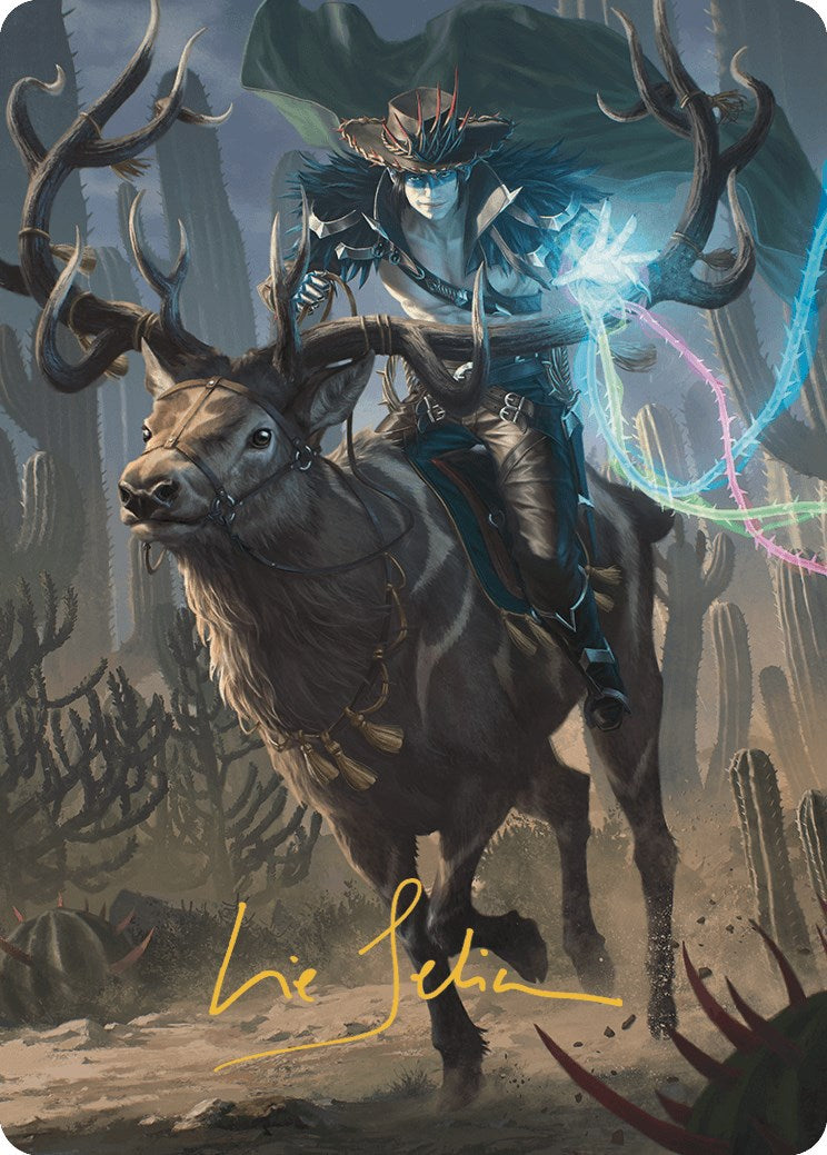 Oko, the Ringleader Art Card (54/54) (Gold-Stamped Signature) [Outlaws of Thunder Junction Art Series] | Boutique FDB TCG