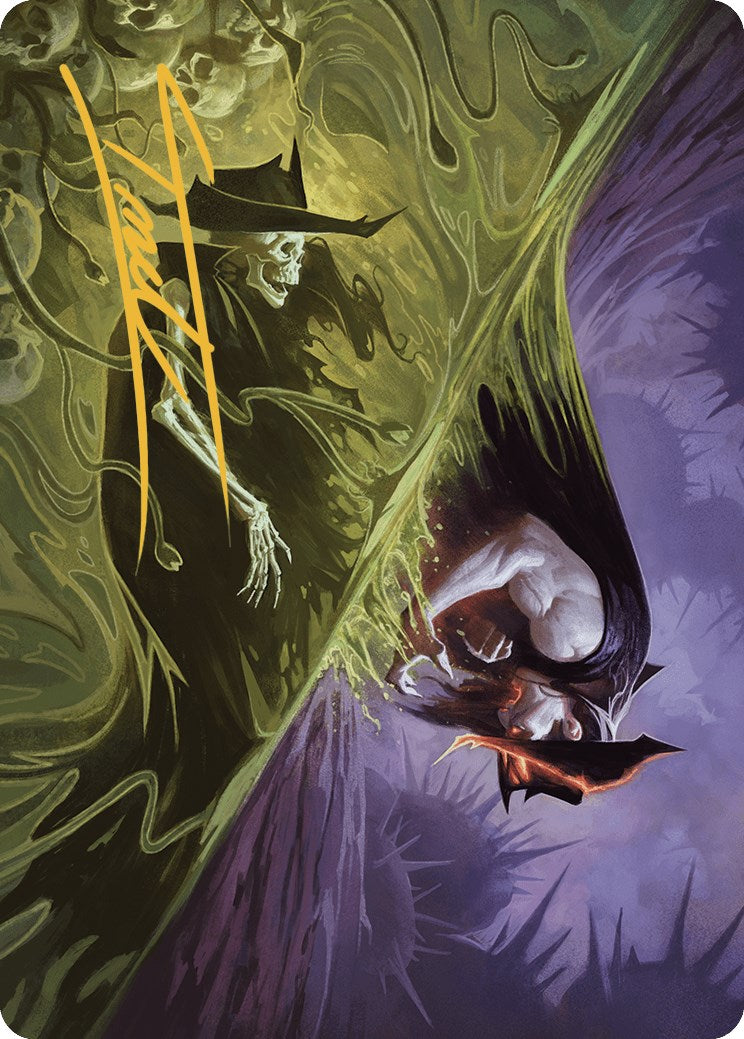 Pillage the Bog Art Card (Gold-Stamped Signature) [Outlaws of Thunder Junction Art Series] | Boutique FDB TCG