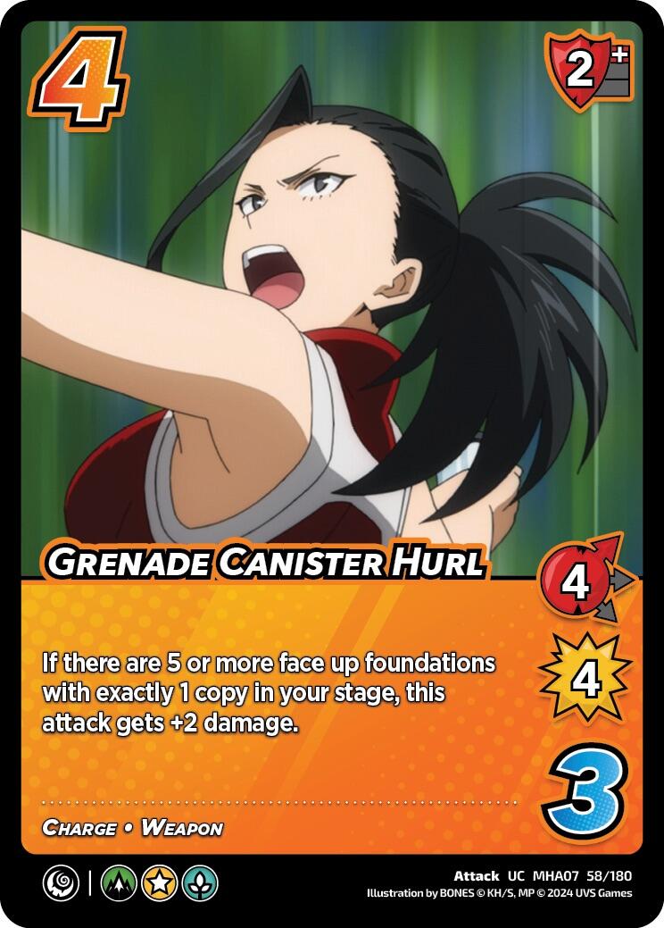 Grenade Canister Hurl [Girl Power] | Boutique FDB TCG