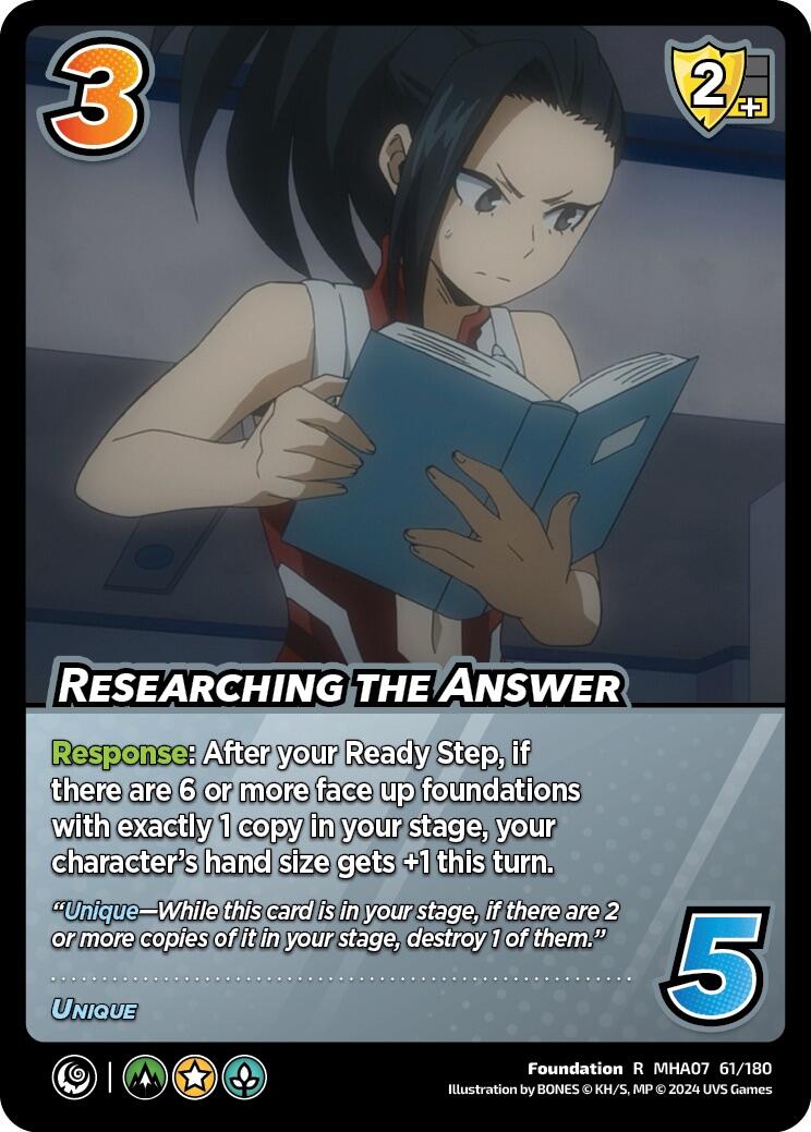 Researching the Answer [Girl Power] | Boutique FDB TCG