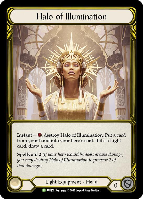 Halo of Illumination (Golden) [FAB103] (Promo)  Cold Foil | Boutique FDB TCG