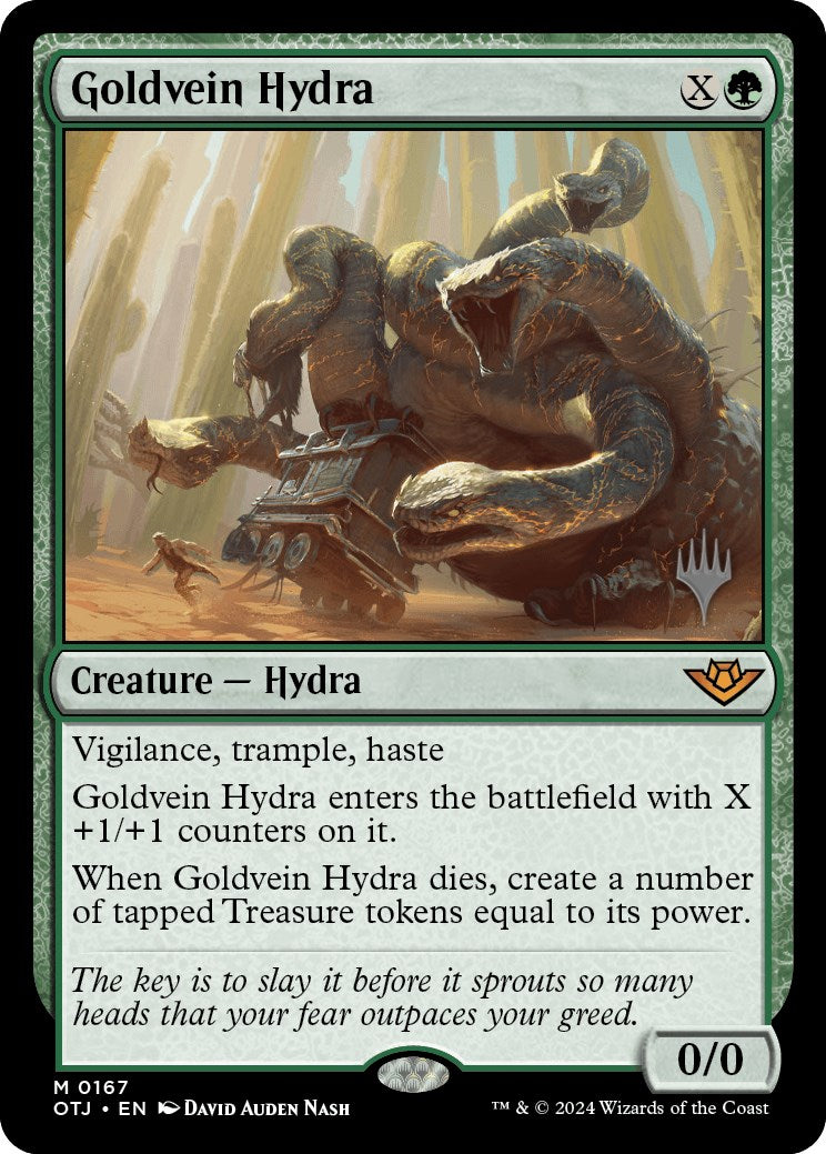 Goldvein Hydra (Promo Pack) [Outlaws of Thunder Junction Promos] | Boutique FDB TCG