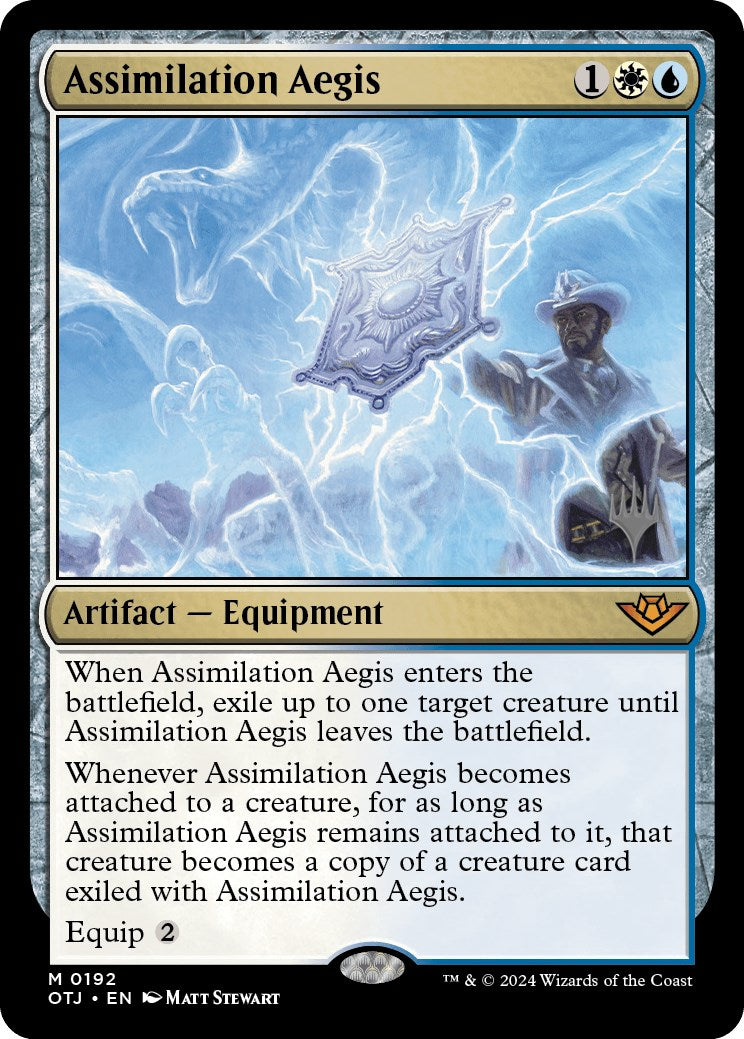 Assimilation Aegis (Promo Pack) [Outlaws of Thunder Junction Promos] | Boutique FDB TCG