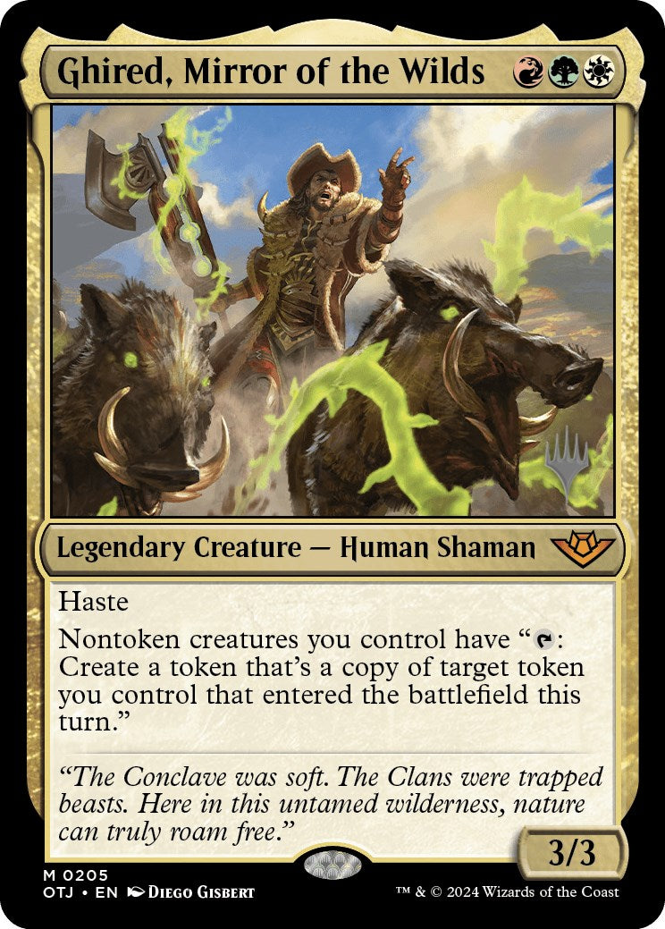 Ghired, Mirror of the Wilds (Promo Pack) [Outlaws of Thunder Junction Promos] | Boutique FDB TCG