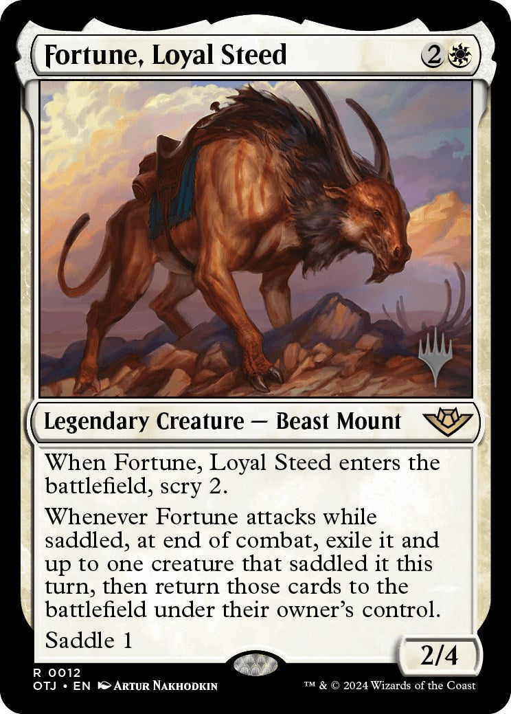 Fortune, Loyal Steed (Promo Pack) [Outlaws of Thunder Junction Promos] | Boutique FDB TCG