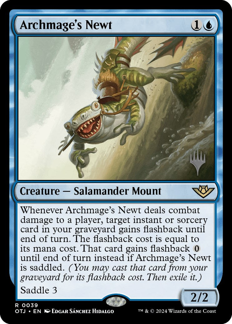 Archmage's Newt (Promo Pack) [Outlaws of Thunder Junction Promos] | Boutique FDB TCG