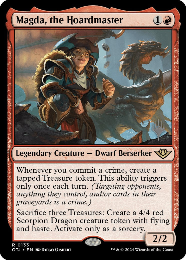 Magda, the Hoardmaster (Promo Pack) [Outlaws of Thunder Junction Promos] | Boutique FDB TCG