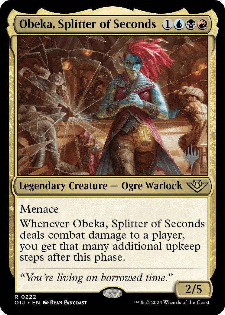 Obeka, Splitter of Seconds (Promo Pack) [Outlaws of Thunder Junction Promos] | Boutique FDB TCG