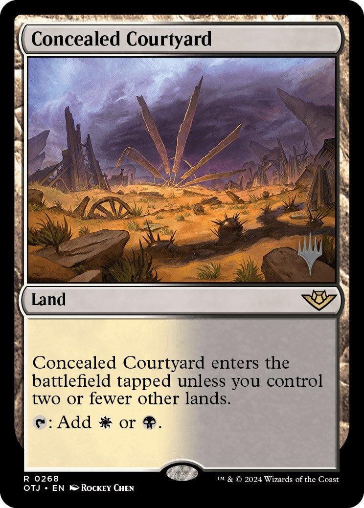 Concealed Courtyard (Promo Pack) [Outlaws of Thunder Junction Promos] | Boutique FDB TCG