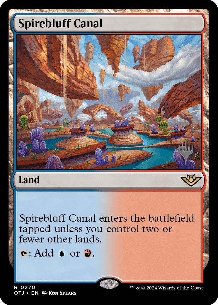 Spirebluff Canal (Promo Pack) [Outlaws of Thunder Junction Promos] | Boutique FDB TCG