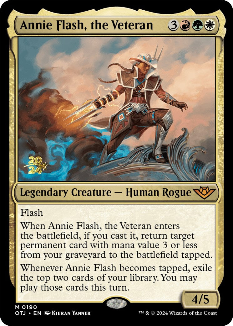 Annie Flash, the Veteran [Outlaws of Thunder Junction Prerelease Promos] | Boutique FDB TCG