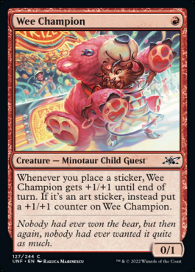 Wee Champion [Unfinity] | Boutique FDB TCG