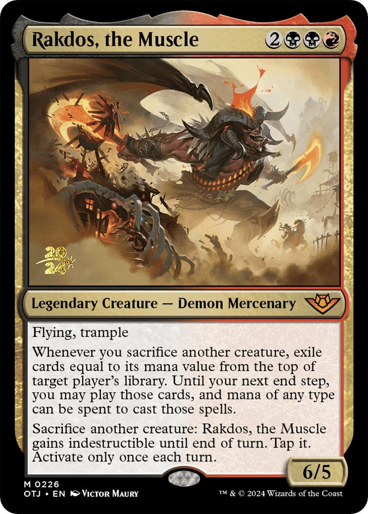 Rakdos, the Muscle [Outlaws of Thunder Junction Prerelease Promos] | Boutique FDB TCG