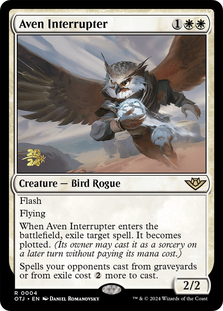Aven Interrupter [Outlaws of Thunder Junction Prerelease Promos] | Boutique FDB TCG