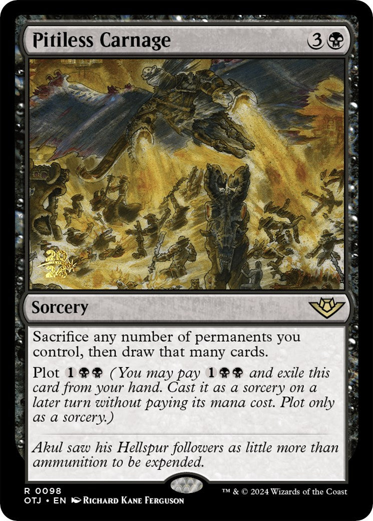 Pitiless Carnage [Outlaws of Thunder Junction Prerelease Promos] | Boutique FDB TCG