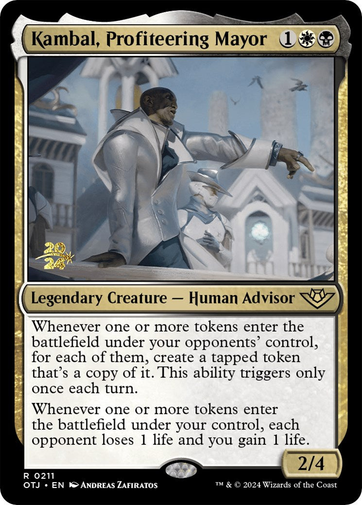 Kambal, Profiteering Mayor [Outlaws of Thunder Junction Prerelease Promos] | Boutique FDB TCG