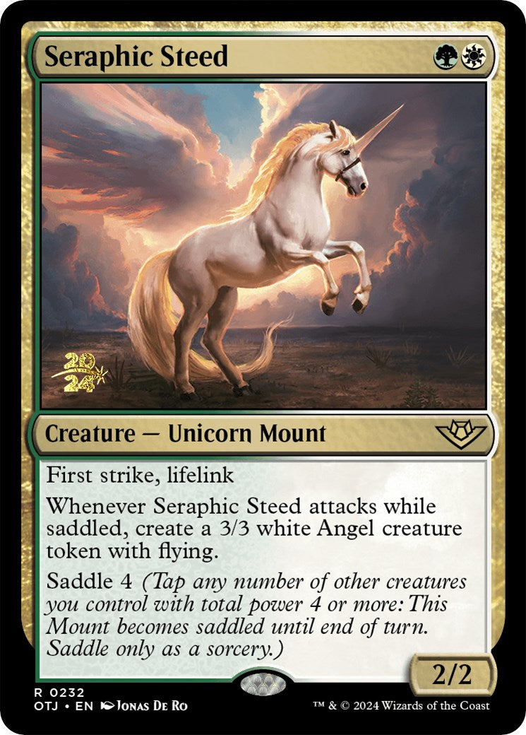 Seraphic Steed [Outlaws of Thunder Junction Prerelease Promos] | Boutique FDB TCG