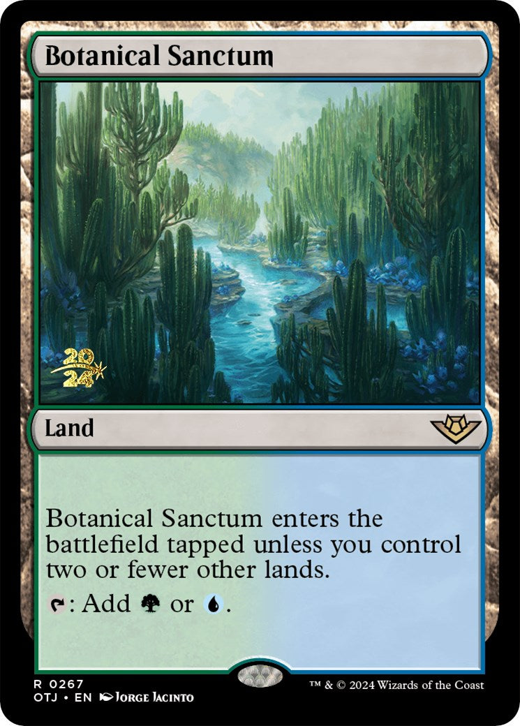 Botanical Sanctum (OTJ) [Outlaws of Thunder Junction Prerelease Promos] | Boutique FDB TCG