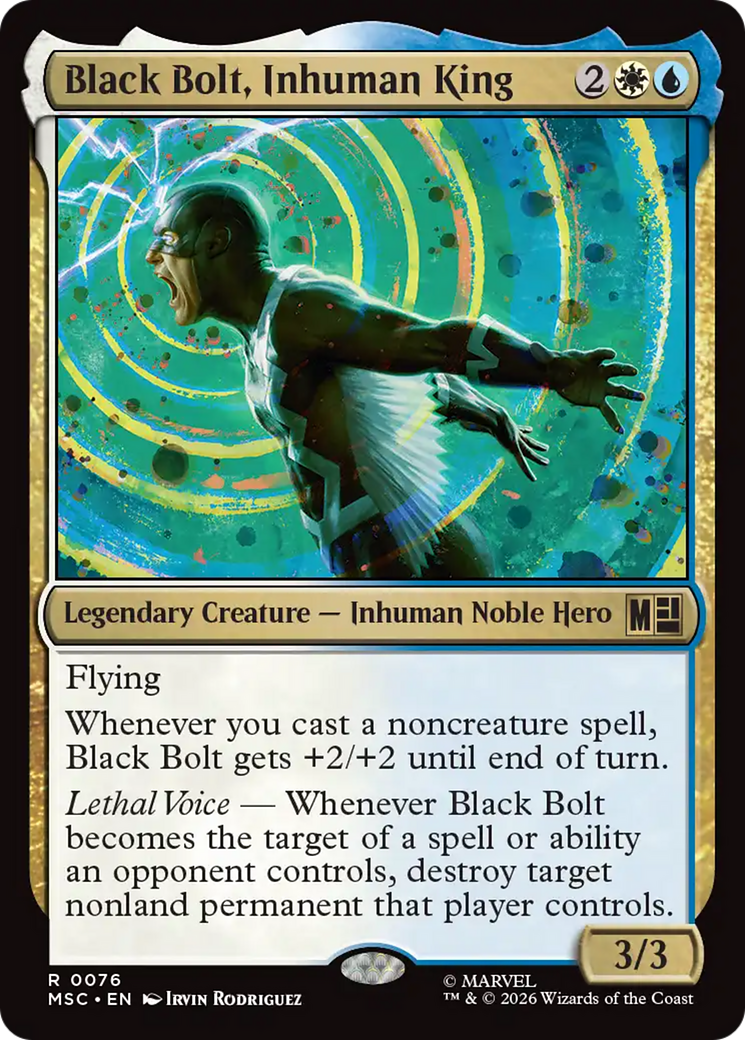 Black Bolt, Inhuman King [Marvel Super Heroes Commander] | Boutique FDB TCG