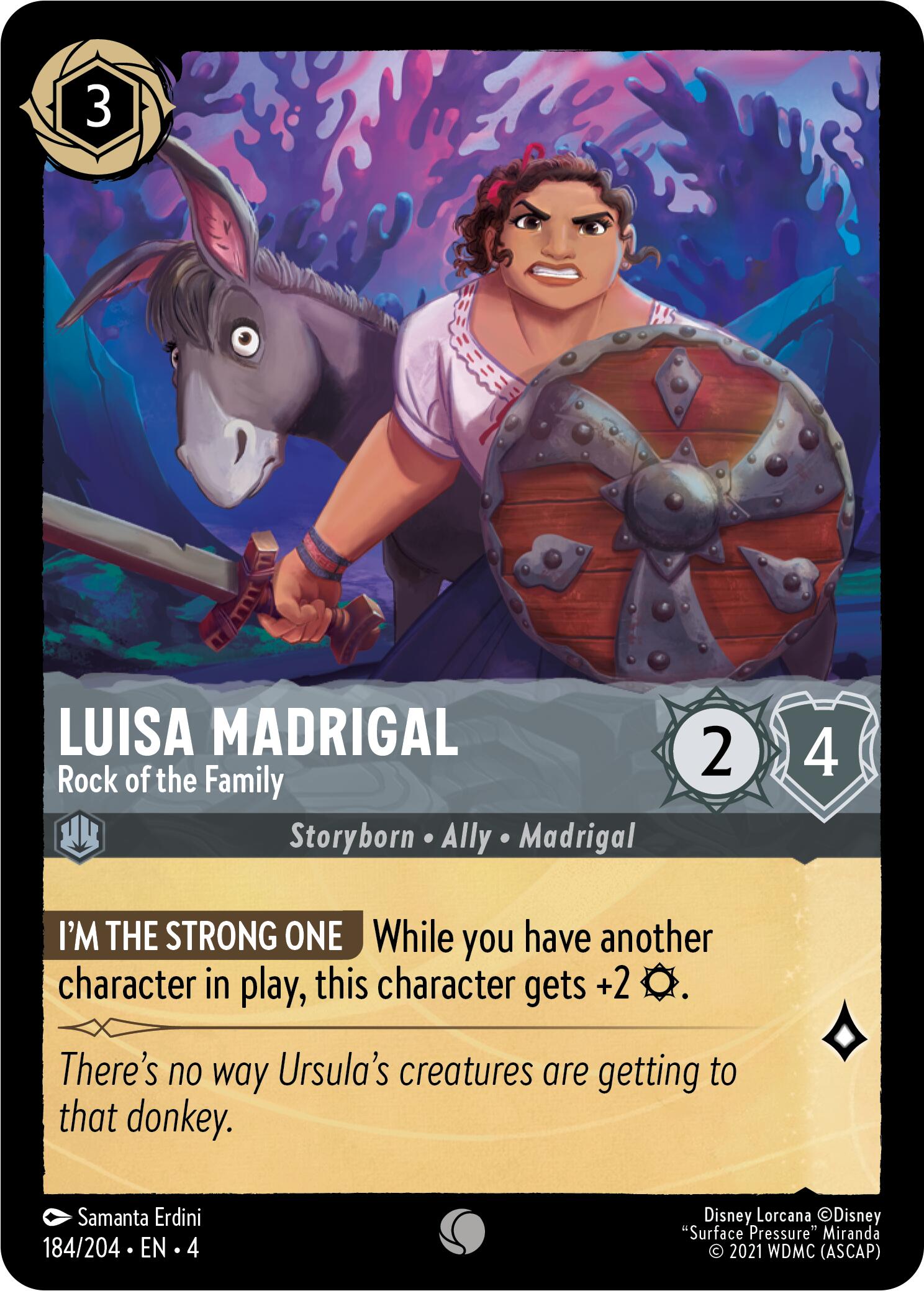 Luisa Madrigal - Rock of the Family (184/204) [Ursula's Return] | Boutique FDB TCG