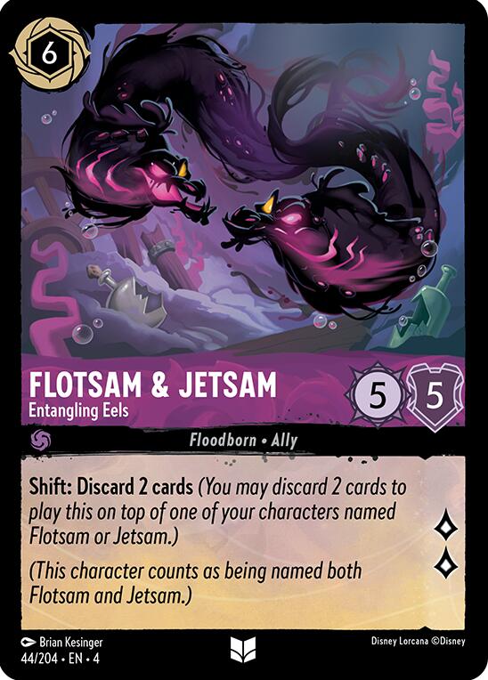 Flotsam & Jetsam - Entangling Eels (44/204) [Ursula's Return] | Boutique FDB TCG
