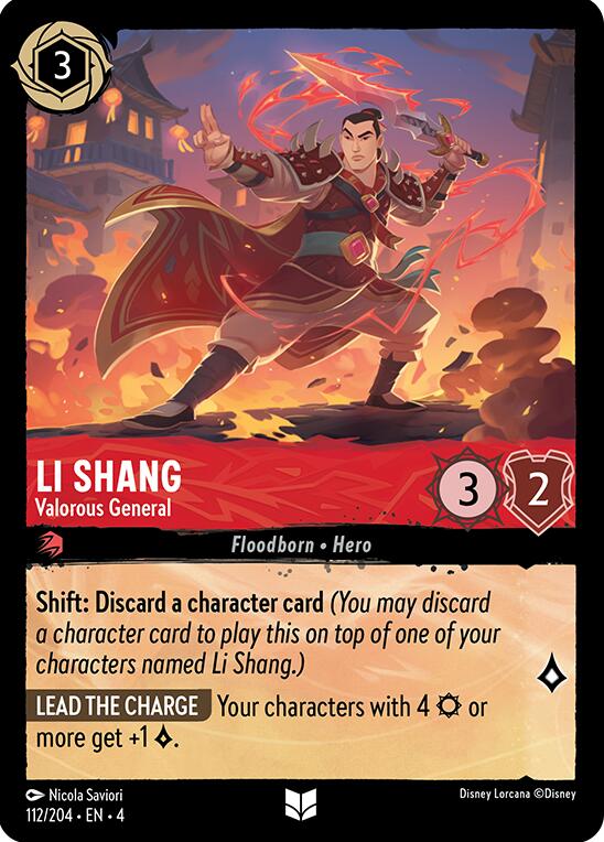 Li Shang - Valorous General (112/204) [Ursula's Return] | Boutique FDB TCG