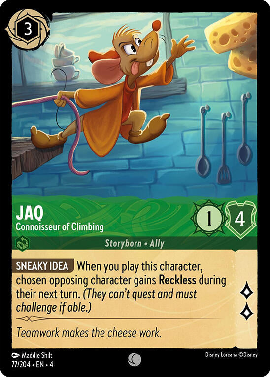 Jaq - Connoisseur of Climbing (77/204) [Ursula's Return] | Boutique FDB TCG