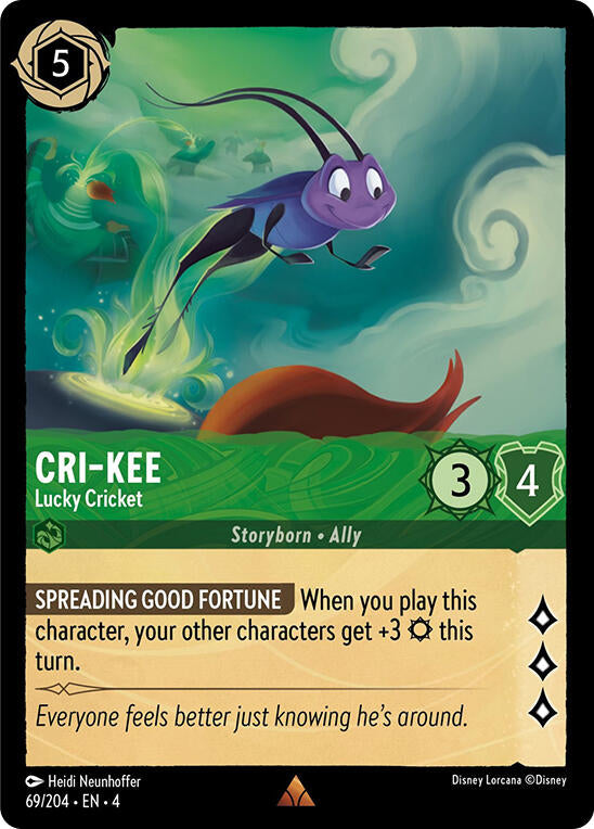 Cri-Kee - Lucky Cricket (69/204) [Ursula's Return] | Boutique FDB TCG