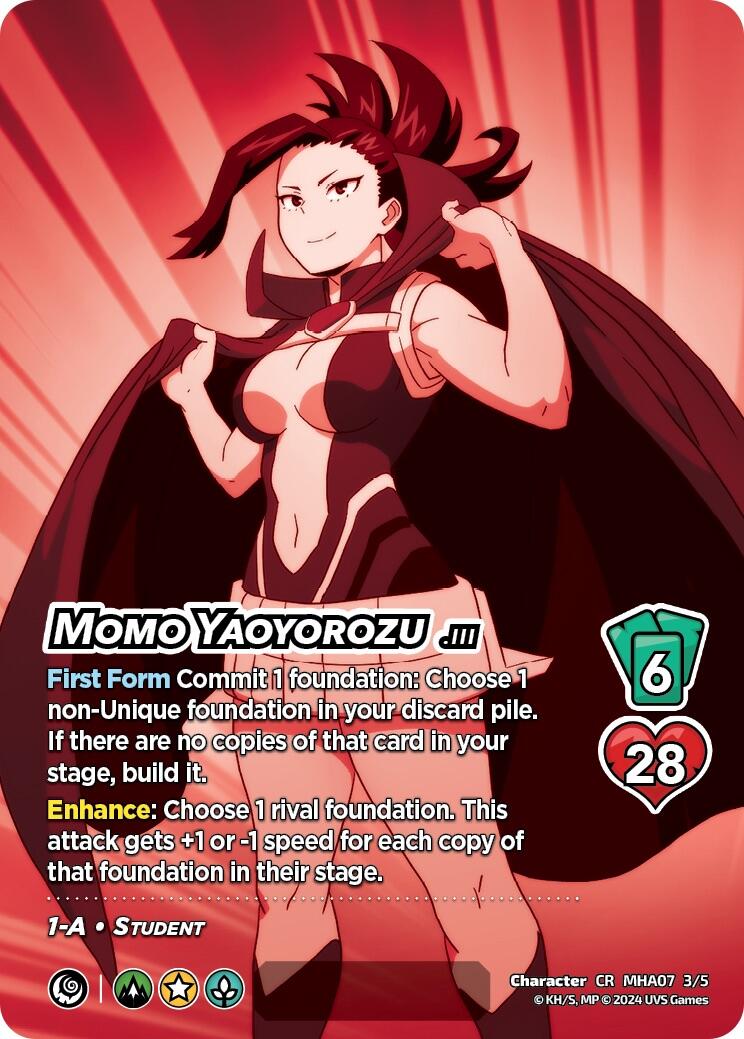 Momo Yaoyorozu (Serial Numbered) [Girl Power] | Boutique FDB TCG