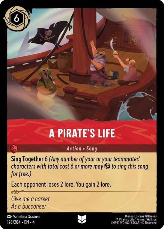 A Pirate's Life (128/204) [Ursula's Return] | Boutique FDB TCG