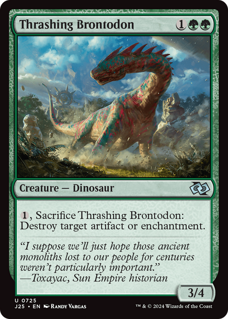 Thrashing Brontodon [Foundations Jumpstart] | Boutique FDB TCG