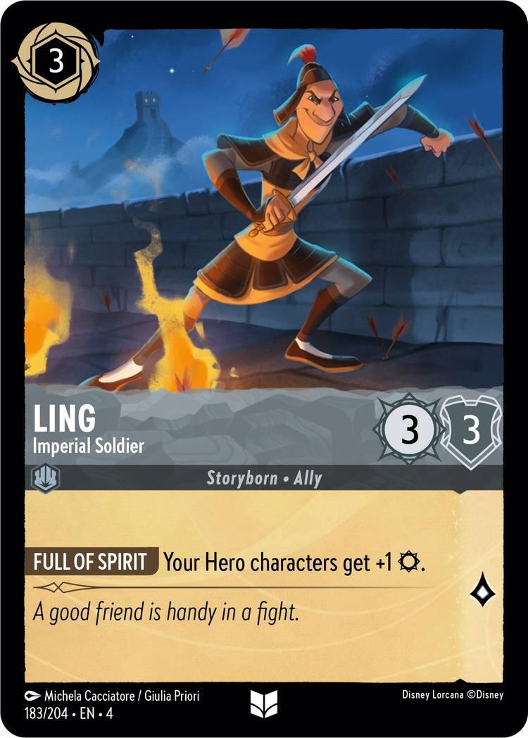 Ling - Imperial Soldier (183/204) [Ursula's Return] | Boutique FDB TCG