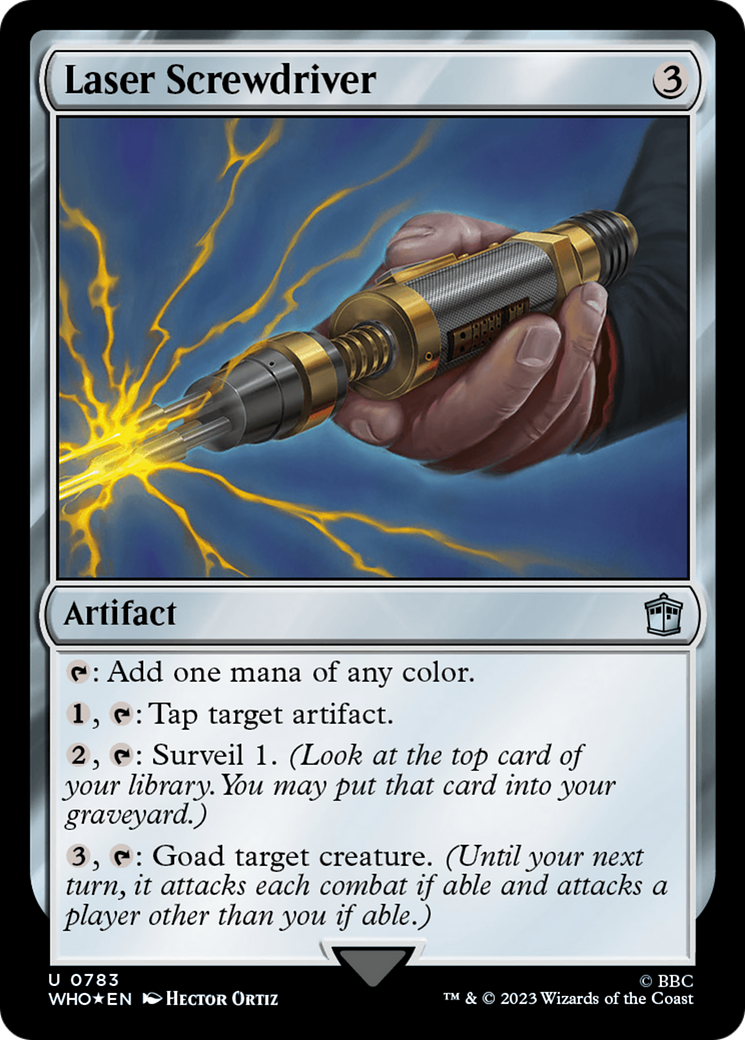 Laser Screwdriver (Surge Foil) [Doctor Who] | Boutique FDB TCG